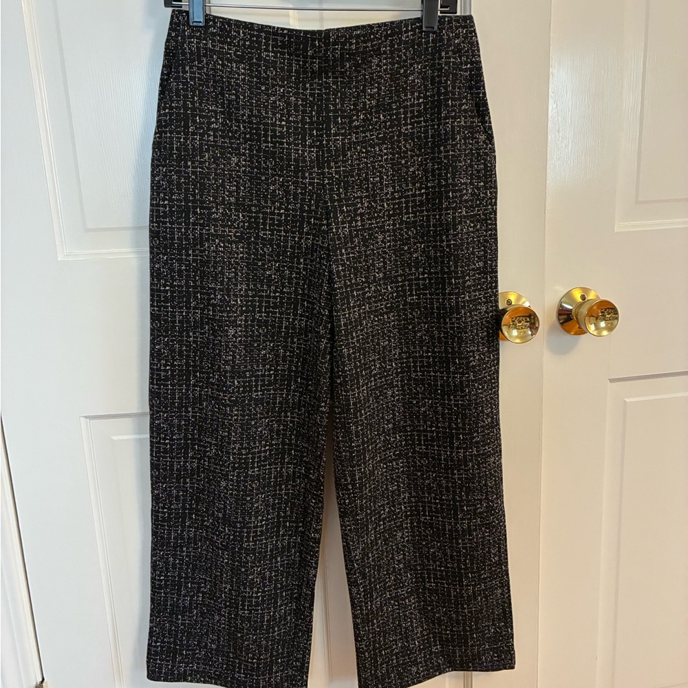 Nic & Zoe Black Tweed Pants, PS